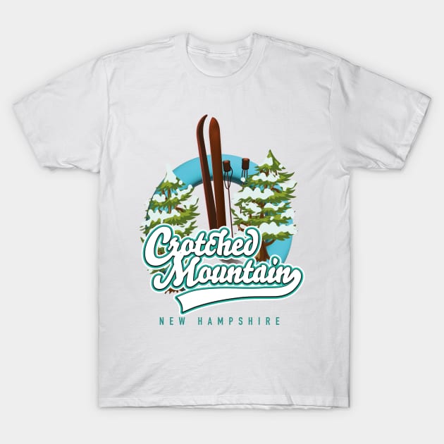 Crotched mountain Ski logo T-Shirt by nickemporium1